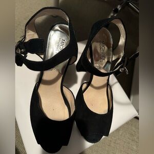 Michael Kors heels-Black suede